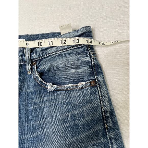 Moussy Vintage Denim Jeans in label Cowhide Leather size 27 - Picture 6 of 10